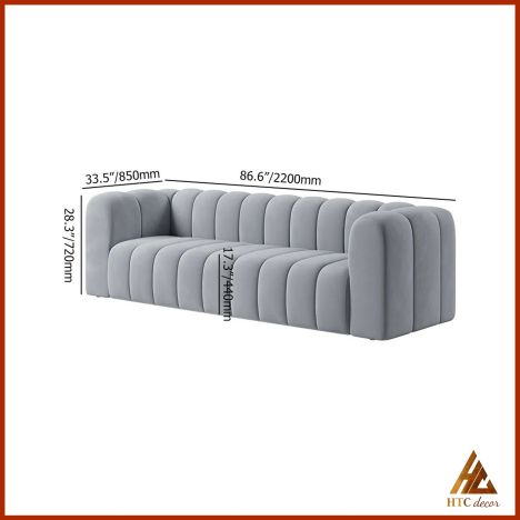 Ghế Sofa Băng Larva Vải Nhung