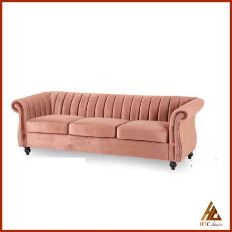 Ghế Sofa Băng Rose Vải Nhung